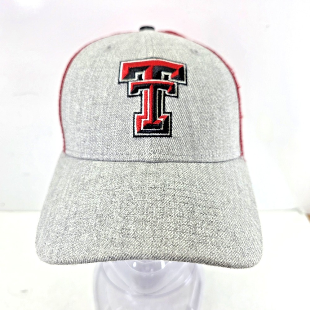 Texas Tech Red Raiders TTU Gray Red Snapback Adjustable Hat NCAA Cap Licensed